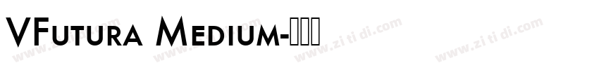VFutura Medium字体转换
